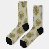 Classy Colorful Mandala India Style 4 Socken (Linkes Detail)