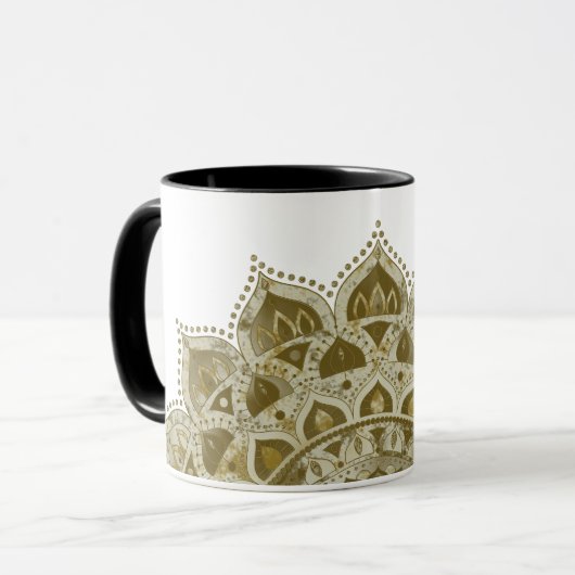 Classy Colorful Mandala India Style 4 Tasse (Vorderseite Links)