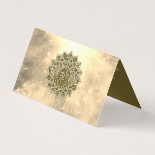 Classy Colorful Mandala India Style 4 Visitenkarten (Rückseite)