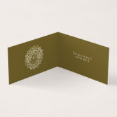 Classy Colorful Mandala India Style 4 Visitenkarten (Innenseite)