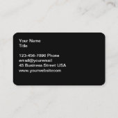 Classy Cool Automotive Business Cards Design Visitenkarte (Rückseite)