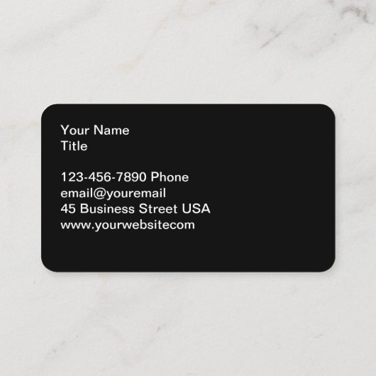 Classy Cool Automotive Business Cards Design Visitenkarte (Rückseite)