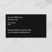 Classy Cool Sleek Modern Automotive Business Cards Visitenkarte (Rückseite)
