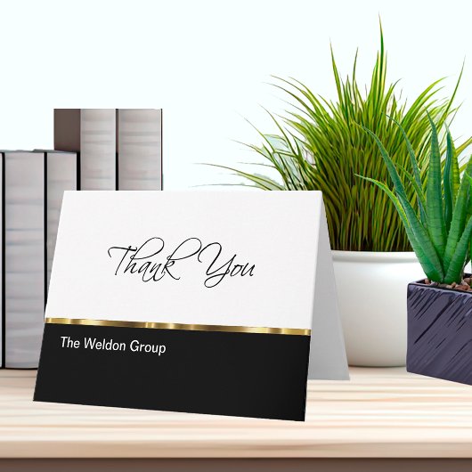 Classy Corporate Thank You Cards Dankeskarte