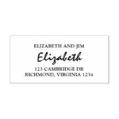 Classy Couple Rücksendeadresse Permastempel (Design)