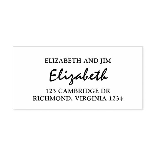 Classy Couple Rücksendeadresse Permastempel (Design)