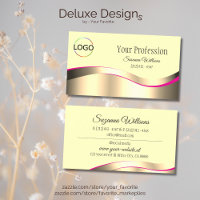 Classy Cream Wavy Gold Dekoration mit Markenlogo