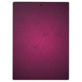 Classy crimson mandala Elegant Beruflich Klemmbrett (Rückseite)