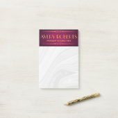 Classy crimson mandala Eleganter Luxus Post-it Klebezettel (Auf Schreibtisch)