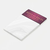 Classy crimson mandala Eleganter Luxus Post-it Klebezettel (angewinkelt)