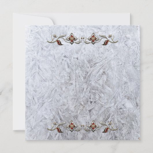 Classy Crystal & Gems 15. Hochzeitstag Einladung (Rückseite)