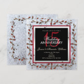 Classy Crystal & Gems 15. Hochzeitstag Einladung (Vorne/Hinten)