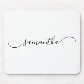 Classy Curved Swash Signature Name Mousepad (Vorne)
