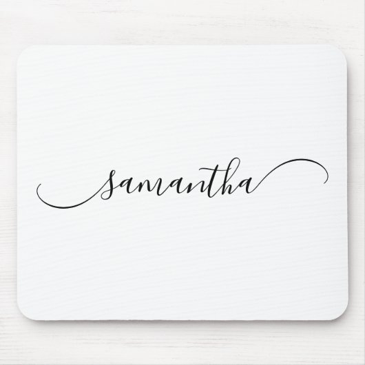 Classy Curved Swash Signature Name Mousepad (Vorne)