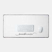 Classy Curved Swash Signature Name Schreibtischunterlage (Tastatur & Maus)