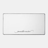 Classy Curved Swash Signature Name Schreibtischunterlage (Vorderseite)