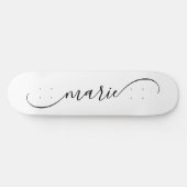 Classy Curved Swash Signature Name Skateboard (Horizontal)