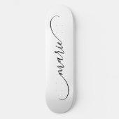 Classy Curved Swash Signature Name Skateboard (Vorderseite)