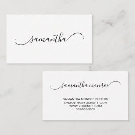 Classy Curved Swash Signature Name Visitenkarte