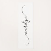 Classy Curved Swash Signature Name Yogamatte (Vorderseite)