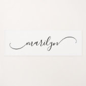 Classy Curved Swash Signature Name Yogamatte (Vorderseite (Horizontal))