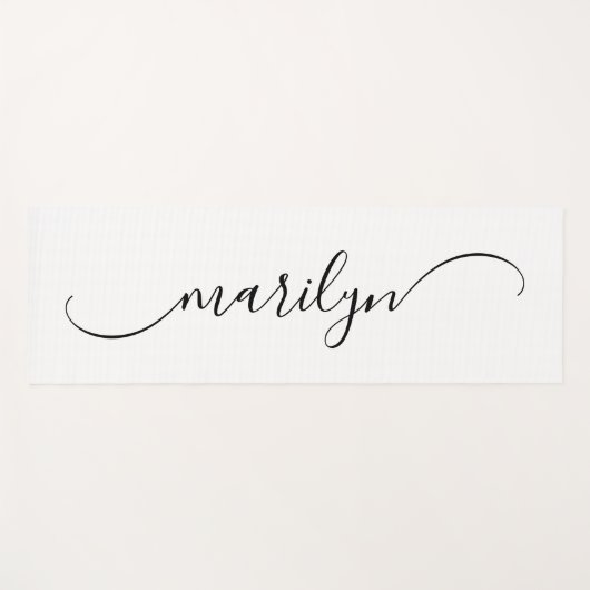 Classy Curved Swash Signature Name Yogamatte (Vorderseite (Horizontal))
