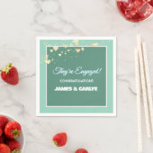 Classy, Custom Engagement Congrats  Serviette (Beispiel)