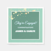 Classy, Custom Engagement Congrats  Serviette (Vorderseite)