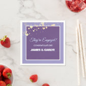 Classy, Custom Engagement Congrats Serviette (Beispiel)