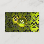 CLASSY DAMASK GEM MONOGRAM VISITENKARTE (Rückseite)