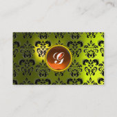 CLASSY DAMASK GEM MONOGRAM VISITENKARTE (Rückseite)