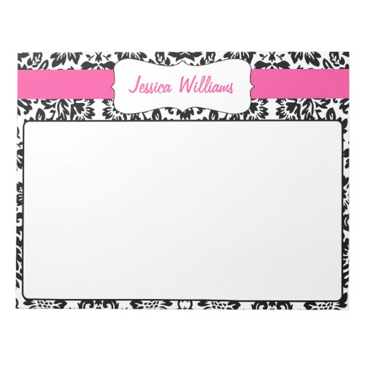 Classy Damask Notizblock (Vorderseite)