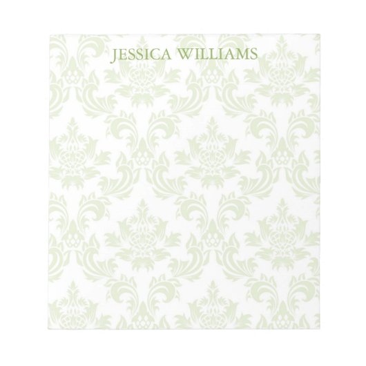 Classy Damask Notizblock (Vorderseite)