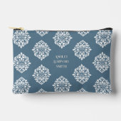 Classy Damask Regency Aquamarin Gray Zubehörtasche (Vorderseite)