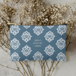 Classy Damask Regency Aquamarin Gray Zubehörtasche