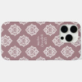 Classy Damask Regency Mountbatten Pink Case-Mate iPhone Hülle (Rückseite (Horizontal))
