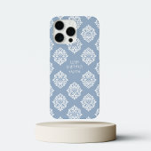 Classy Damask Regency Pale Blue Case-Mate iPhone Hülle