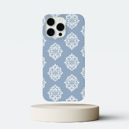 Classy Damask Regency Pale Winter Blue iPhone 16 Pro Max Hülle