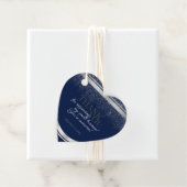 Classy Dark Blue und Silver Packaging Vielen Dank Geschenkanhänger (Beispiel)