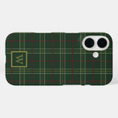 Classy Dark Green Kariert Case-Mate iPhone Hülle (Rückseite (Horizontal))