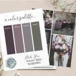 Classy Dark Lilac Wedding Farben Palette Karte 20<br><div class="desc">Classy Dark Lilac Wedding Farben Palette Karte 2024</div>