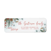 Classy Dark Red Teal Blue Green Floral Wreath (Vorne)