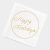 Classy December Happy Holidays Holiday Servietten Mit Folie (Links)