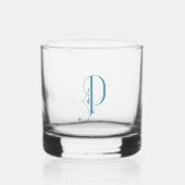 Classy Decorative Monogramed P Personalisiert Whiskyglas (Vorderseite)