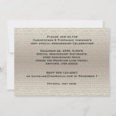 Classy Deluxe Hochzeitstag Foto Einladung (Rückseite)