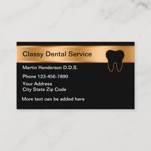 Classy Dental Office Visitenkarte (Vorderseite)