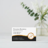 Classy Dentin-Amt Visitenkarte (Stehend Vorderseite)