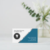 Classy Dentist Office Termin Cards Visitenkarte (Stehend Vorderseite)