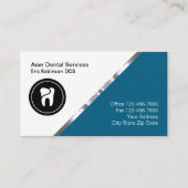 Classy Dentist Office Termin Cards Visitenkarte (Vorderseite)