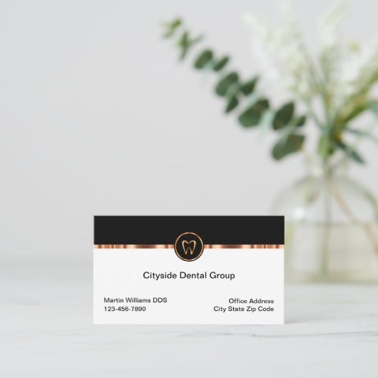 Classy Dentist Office Termine Neue Karten (Stehend Vorderseite)